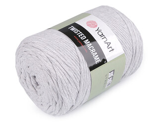 Pletací příze Twisted Macrame 500 g rozčesávací - 1 ks - 8 (756) šedá nejsvětlejší