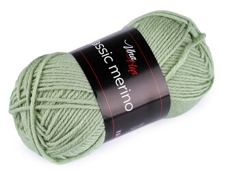 Pletací příze Classic Merino 50 g - 1 ks - 6 (61307) zelená past.sv.