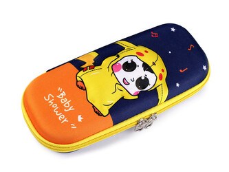 Pouzdro / penál chlapecký 3D 10x23 cm - 1 ks - 6 modrá tmavá žlutá