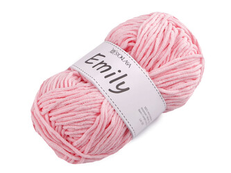 Pletací žinylková příze Emily 100 g - 1 ks - 6 růžová sv.