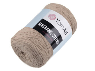 Pletací příze Macrame Cotton 250 g - 1 ks - 41 (768) hnědá přírodní