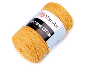 Pletací příze Macrame Cotton 250 g - 1 ks - 2 (764) hořčicová