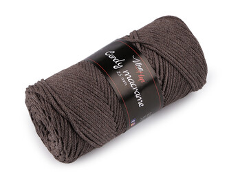 Pletací příze Cordy Macrame 250 g - 1 ks - 4 (8224) hnědá kávová