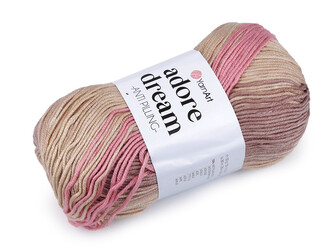 Pletací příze Adore Dream 100 g - 1 ks - 2 (1051) pudrová