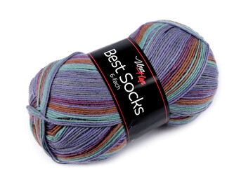 Pletací příze Best socks / ponožkovka 150 g - 1 ks - 4 (7367) modrošedá