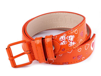 Dívčí pásek šíře 2,9 cm - 1 ks - 4 (75 cm) oranžová