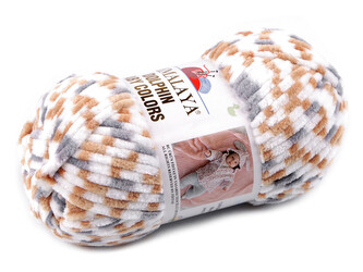 Pletací žinylková příze Dolphin Baby Colors 100 g - 1 ks - 11 (80416) hnědá světlá