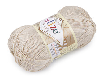 Pletací příze Alize Diva 100 g - 1 ks - 2 (383) béžová světlá