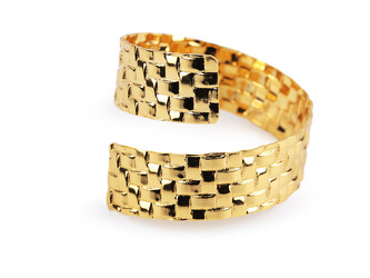 Kovový kroužek na ubrousek spirála - 10 ks - 2 zlatá