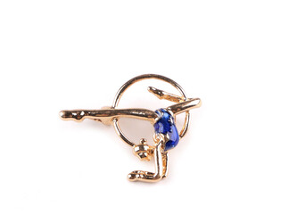 Brož gymnastka - 1 ks - 10 modrá