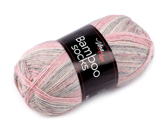 Pletací příze Bamboo Socks / ponožkovka 100 g - 1 ks - 2 (7903) pudrová