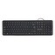 Powerton WPK102, Slim klávesnice US, klasická, drátová (USB), černá, tichá