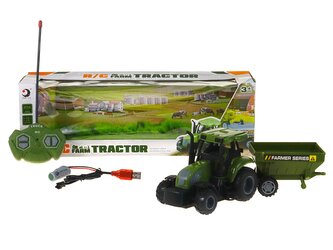 RC traktor, 4 funkce; 29x10x9cm,