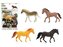 Sada 4 koně 10cm; 30x21x4cm,