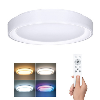 Solight LED osvětlení s dálkovým ovladačem Floco, 30W + 6W RGB, 2100lm, 40cm, změna chromatičnosti, stmívatelné