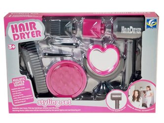 Kosmetický set s fénem na baterie; 39x26,5x7cm,,