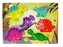 Puzzle dřevěné, dinosauři; 30x22,5x0,5cm,,