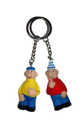 Pat Mat klíčenky, 2 figurky 12cm s řetízkem
