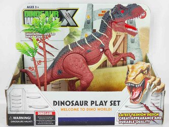 Dinosaurus na baterie, světlo, zvuk, procházky; 26,5x21x9cm,,