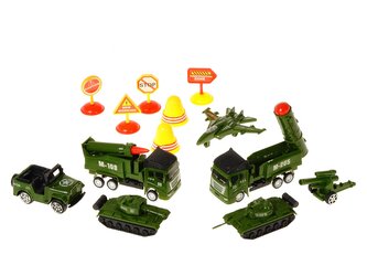 Sada 6 vojenských vozidel; 28x26x5cm,