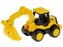Stavební vozidlo na setrvačník; 15,5x11x8,5cm,,
