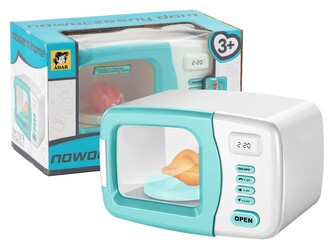 Mikrovlnná trouba na baterie, světlo, zvuk; 25x16x14cm,,