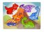 Puzzle dřevěné, dinosauři; 30x22,5x0,5cm,,
