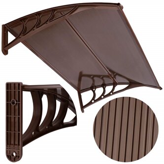 Stříška nad dveře SPRINGOS RAINEX hnědá