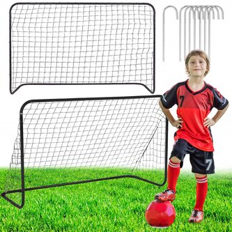 Fotbalová branka 183x122x61 cm SPRINGOS SG0015 černá sada 2 ks