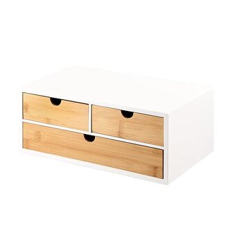 Organizér se třemi přihrádkami, 33 x 21 x 14 cm, bambus KESPER 58956