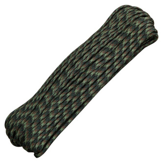 Padáková šňůra Parachute Cord 30 m, woodland