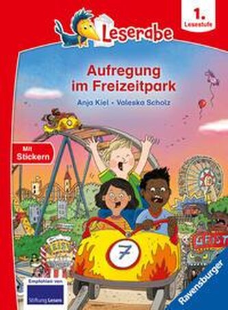 Aufregung im Freizeitpark - Lesen lernen mit dem Leseraben - Erstlesebuch - Kinderbuch ab 6 Jahren - Lesenlernen 1. Klasse Junge