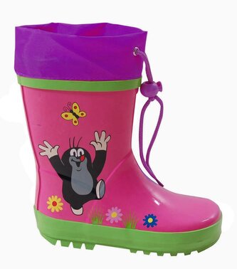 holínky dětské s krtkem, Pidilidi, PL0017-03, růžová - 25