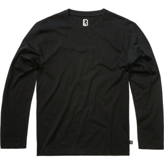 Pánské triko Premium Longsleeve Shirt, Brandit, černá, S