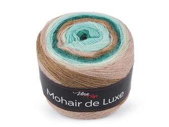 Pletací příze Mohair de Luxe 150 g - 1 ks - 6 (7406) zelená šalvěj tmavá