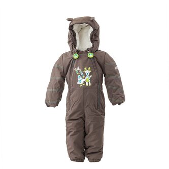 overal zimní chlapecký s kožíškem, Pidilidi, PD1131-18, hnědá - 98