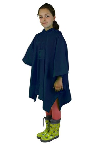 poncho PVC neonová, Pidilidi, PL0066-04, modrá - dětská