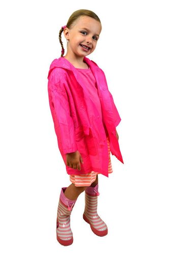 pláštěnka PVC neonová, Pidilidi, PL0065-03, růžová - 116