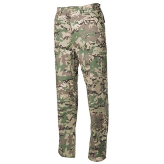 Kalhoty BDU US Combat Pants, MFH, Rip Stop, Operation Camo, L