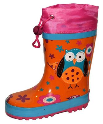 holínky dětské sova, Pidilidi, PL0055-17, oranžová - 32