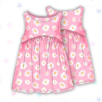 Šaty dívčí, Minoti, 10TVDRESS 2, růžová - 86/92