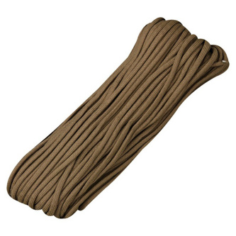 Padáková šňůra Parachute Cord 30 m, hnědá