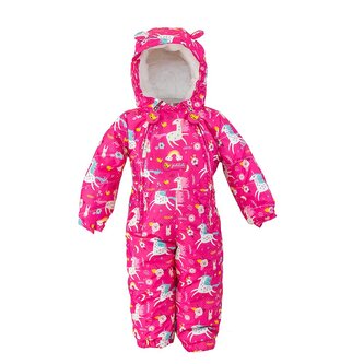 Overal dívčí s kožíškem, Pidilidi, PD1157-01, růžová - 92
