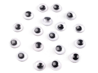 Samolepicí oči Ø6 mm - 200 ks - viz foto