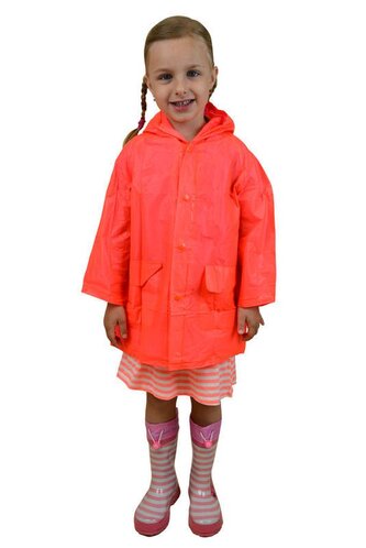 pláštěnka PVC neonová, Pidilidi, PL0065-17, oranžová - 116