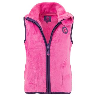 vesta dívčí chlupatá se stojáčkem, Pidilidi, PD1140-03, růžová - 158