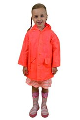 pláštěnka PVC neonová, Pidilidi, PL0065-17, oranžová - S