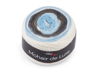 Pletací příze Mohair de Luxe 150 g - 1 ks - 4 (7405) modrá světlá