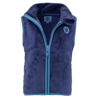 vesta dětská chlupatá se stojáčkem, Pidilidi, PD1140-35, tmavě modrá - 158