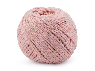 Bavlněný provázek macrame Ø2 mm - 6 ks - 7 pudrová